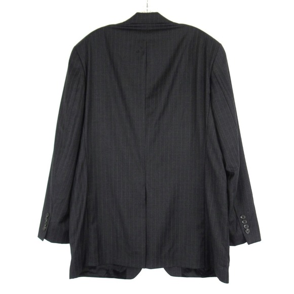 LAUREN RALPH LAUREN Gray Pinstripe Wool Blazer Suit Jacket Mens Size 42L - Picture 2 of 12